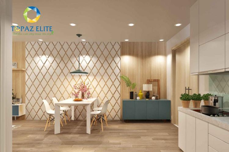 Phối cảnh căn hộ Topaz Elite Căn hộ Topaz Elite hướng Đông Nam, ban công thoáng gió.