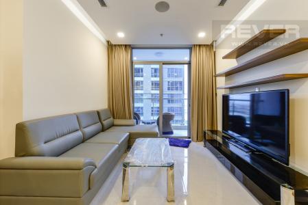 Phòng khách Căn hộ Vinhomes Central Park 3 phòng ngủ tầng trung P6 view sông