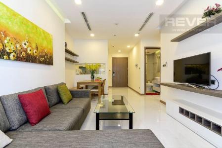 Phòng Khách Cho thuê căn hộ Vinhomes Central Park 2PN, tầng thấp, tháp Park 5, đầy đủ nội thất