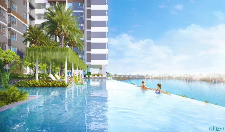 Hồ bơi D'Lusso Quận 2 Căn hộ tầng trung D'Lusso bàn giao nội thất cơ bản.