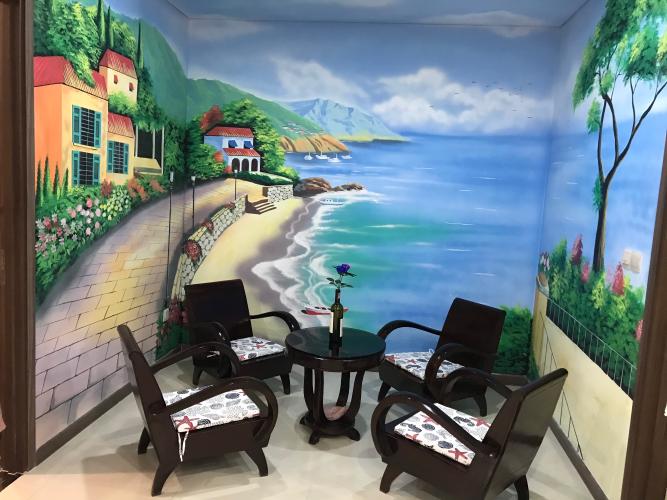 Phòng đa năng Hado Centrosa Garden, Quận 10 Căn hộ Hado Centrosa Garden hướng Đông Nam, đón view hồ bơi.