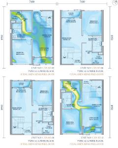 Layout căn hộ Feliz en Vista Căn hộ Feliz En Vista nội thất cao cấp đầy đủ, tầng cao view thành phố