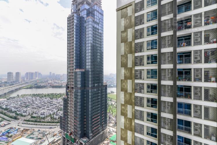 View Căn hộ Vinhomes Central Park 3 phòng ngủ tầng cao L4 nhà trống