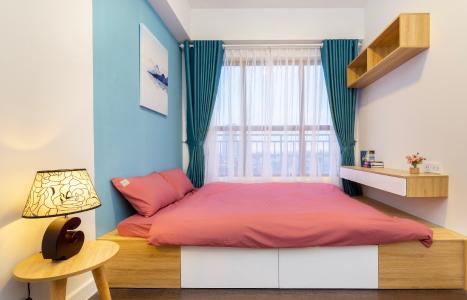 Phòng ngủ căn hộ The Sun Avenue Căn hộ The Sun Avenue nội thất hiện đại, view thành phố sầm uất.