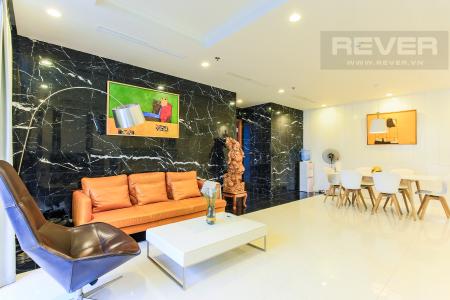 Phòng khách Căn góc Vinhomes Central Park tầng cao Central 3 view sông