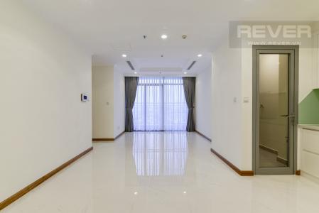 Phòng khách Căn hộ Vinhomes Central Park tầng trung Landmark 3 nội thất cơ bản