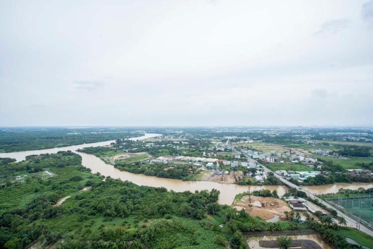 view từ căn hộ Vinhomes Grand Park Căn hộ Vinhomes Grand Park tầng cao view sông thoáng mát