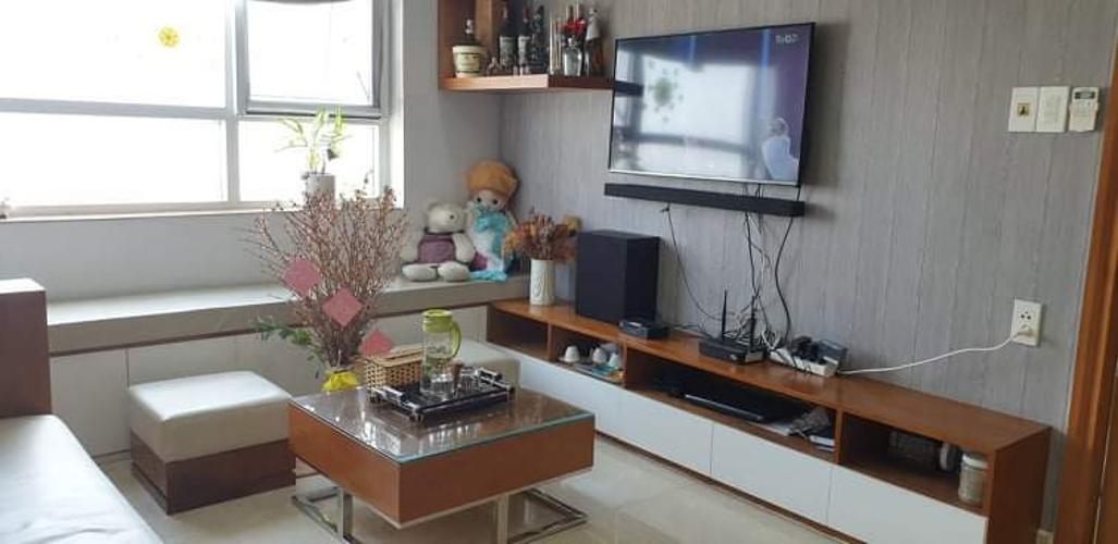 Phòng khách căn hộ The CBD Premium Home Bán căn hộ The CBD Premium Home, view thành phố, 2 phòng ngủ, diện tích 60.1m2, đầy đủ nội thất, giá có thể thỏa thuận.