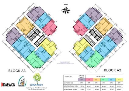 mặt bằng căn hộ centum Wealth Căn hộ Centum Wealth nội thất cơ bản, mất 5 phút di chuyển sang Quận 2