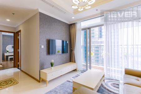 Phòng Khách Căn hộ Vinhomes Central Park tầng cao Landmark 2 view đẹp về sông và Landmark 81