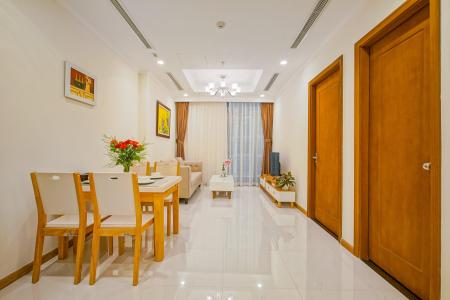 Phòng khách officetel Vinhomes Central Park Bán officetel Vinhomes Central Park 1PN, diện tích 53m2, đầy đủ nội thất, view Landmark 81