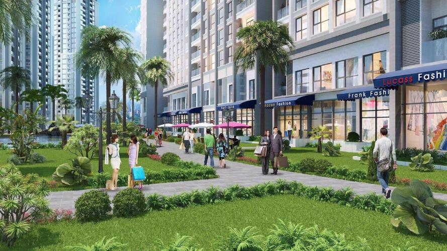 Nội khu Shop House Q7 Sài Gòn Riverside Shop-house Q7 Saigon Riverside tầng thương mai, cửa hướng Bắc.