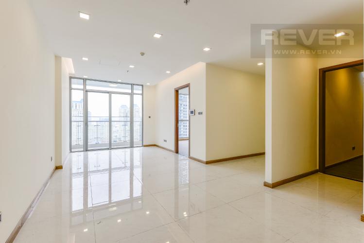 Phòng khách Officetel Vinhomes Central Park 2 phòng ngủ tầng trung P7 nhà trống