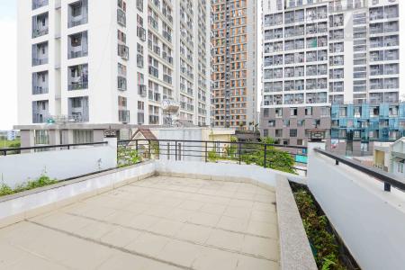 Sân Thượng Trước Cho thuê nhà phố hẻm Nguyễn Duy Trinh, Q2, 3 phòng ngủ, không có nội thất, hướng Đông Nam