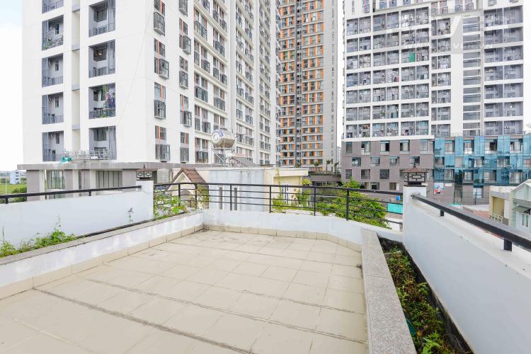 Sân Thượng Trước Cho thuê nhà phố hẻm Nguyễn Duy Trinh, Q2, 3 phòng ngủ, không có nội thất, hướng Đông Nam