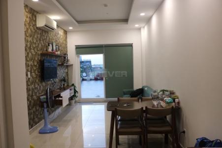 Phòng khách căn hộ Moonlight Residence Căn hộ góc tầng 03 chung cư Moonlight Residence nội thất gỗ