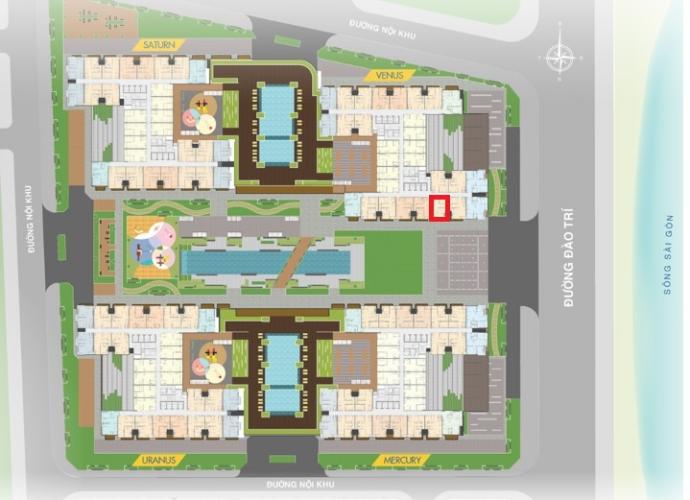 layout căn hộ Q7 Saigon Riverside Complex Bán căn hộ tầng cao Q7 Saigon Riverside nội thất cơ bản, thoáng gió