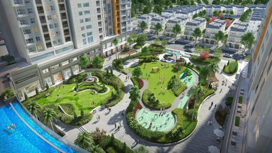 phối cảnh khu căn hộ VICTORIA VILLAGE Bán căn hộ Victoria Village diện tích 67m2, 2 phòng ngủ. Ban công hướng Đông Nam.