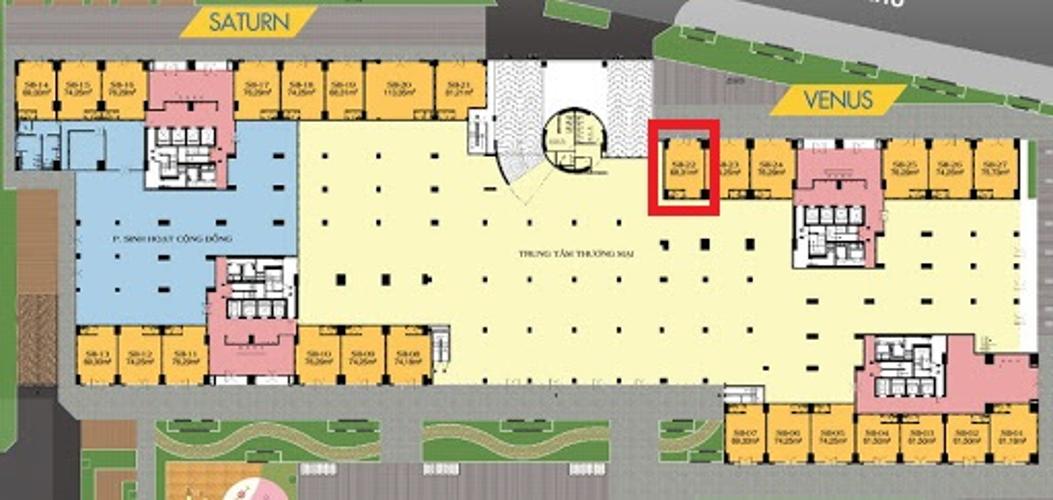 Layout ShopHouse  Bán shop-house Q7 Saigon Riverside dân cư sầm uất, hiện đại.