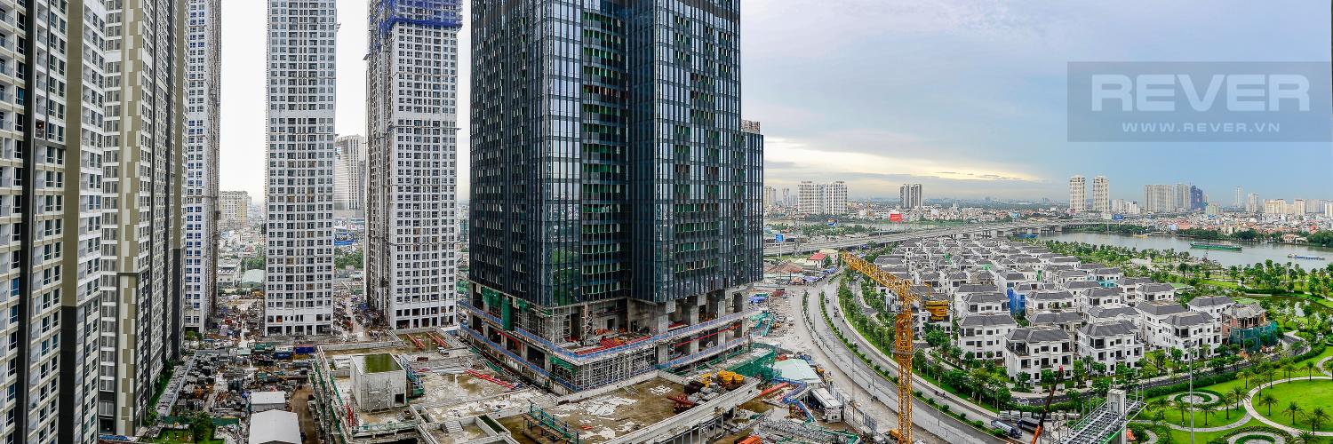 view Căn hộ Vinhomes Central Park trung tầng Landmark 1 view nội khu