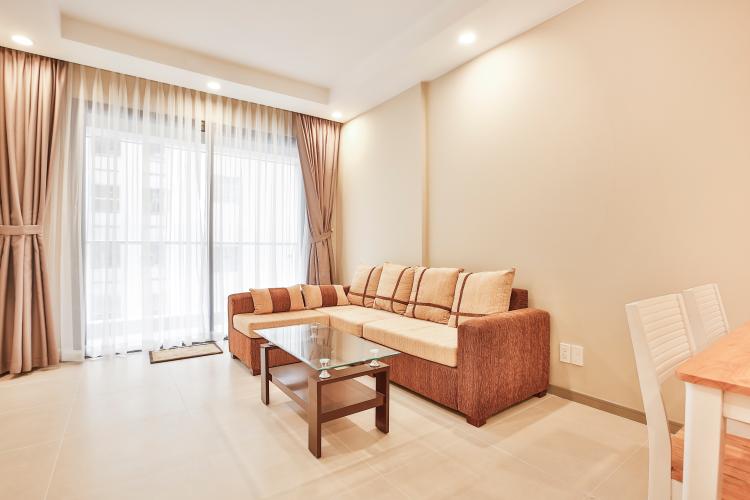Phòng Khách Căn hộ The Gold View 2 phòng ngủ tầng thấp A1 đầy đủ nội thất