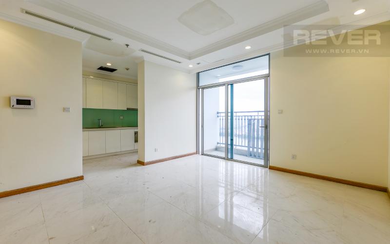 phòng khách Căn góc Vinhomes Central Park tầng cao Landmark 1 view trực diện về sông