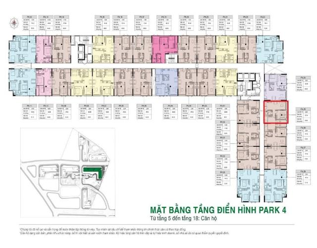 Layout Picity High Park, Quận 12 Căn hộ tầng trung Picity High Park ban công hướng Đông Bắc