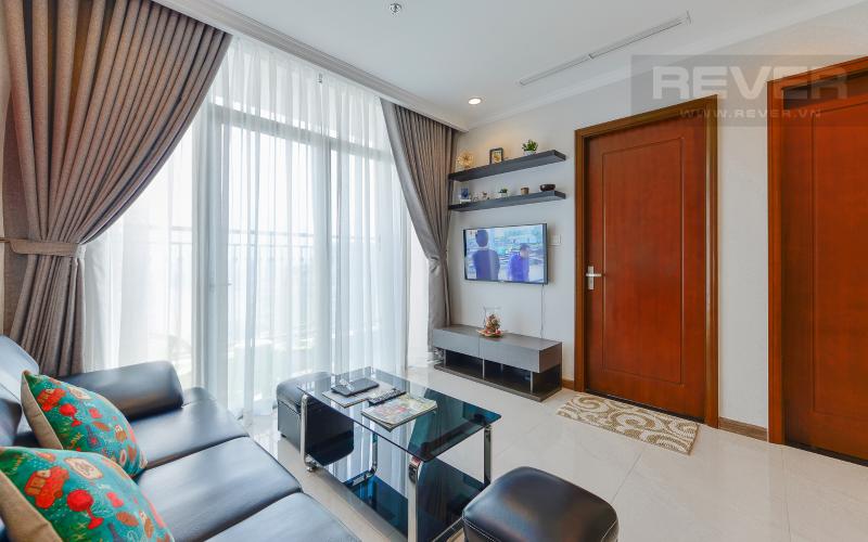 phòng khách Căn hộ Vinhomes Central Park tầng cao Central 2 view sông