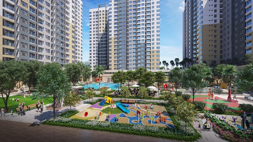 Khuôn viên khu vui chơi Akari City Căn hộ Akari City tầng 20 bàn giao nội thất cơ bản