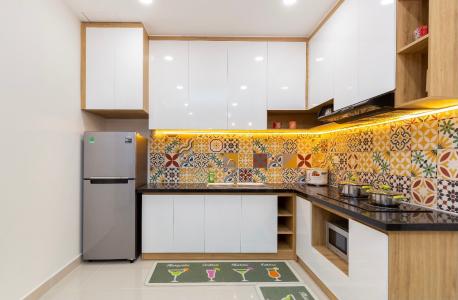 Bếp căn hộ The Sun Avenue Căn hộ The Sun Avenue nội thất hiện đại, view thành phố sầm uất.