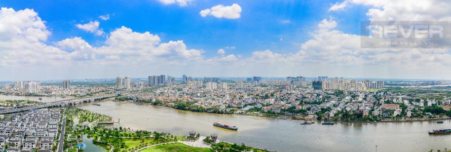 View Căn hộ Vinhomes Central Park 4 phòng ngủ tầng cao P4 view sông