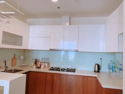 Khu bếp căn hộ THẢO ĐIỀN PEARL Cho thuê căn hộ Thảo Điền Pearl thuộc tháp 1 tầng thấp, diện tích 98m2 - 2 phòng ngủ, đầy đủ nội thất