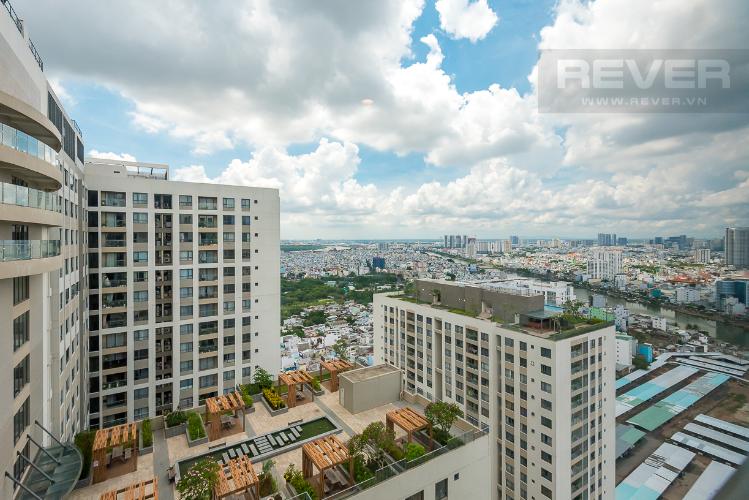 View căn hộ THE GOLD VIEW Cho thuê căn hộ The Gold View 2PN, tầng cao, đầy đủ nội thất, ban công Đông Nam