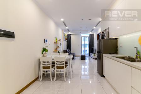 Phòng Khách Bán căn hộ Vinhomes Central Park 1PN, tầng trung, diện tích 50m2, đầy đủ nội thất