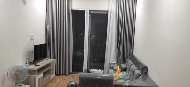 Phòng khách Diamond Riverside, Quận 8 Căn hộ Diamond Riverside tầng trung, view thành phố sầm uất.