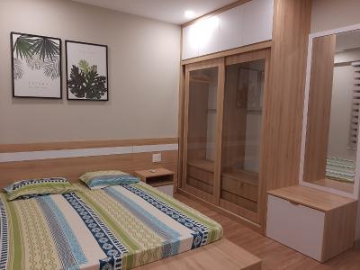 Phòng ngủ căn hộ The Gold View Bán căn hộ đầy đủ nội thất, view nội khu The Gold View