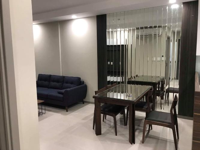 Phòng khách The Gold View, Quận 4 Căn hộ The Gold View 2 phòng ngủ, nội thất sang trọng.