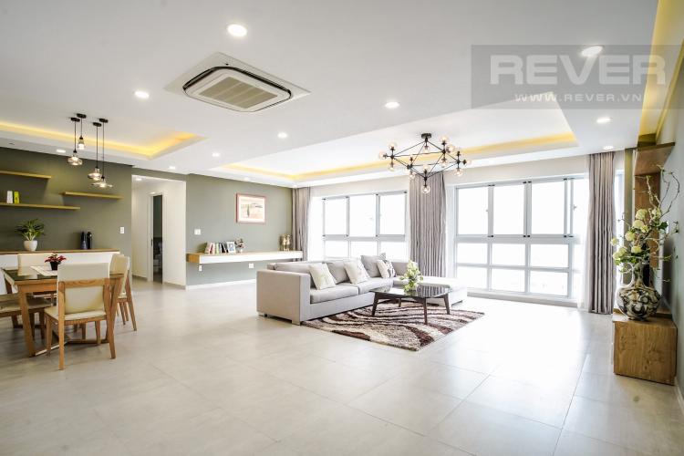 Phòng Khách Bán căn hộ Happy Valley 3PN, tầng thấp, đầy đủ nội thất, view trực diện sông