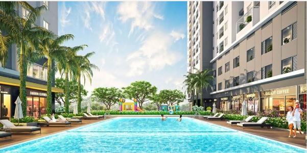 Tiện ích căn hộ New Galaxy , Dĩ An Căn hộ New Galaxy tầng 18 cửa hướng Tây Bắc, nội thất cơ bản hiện đại.