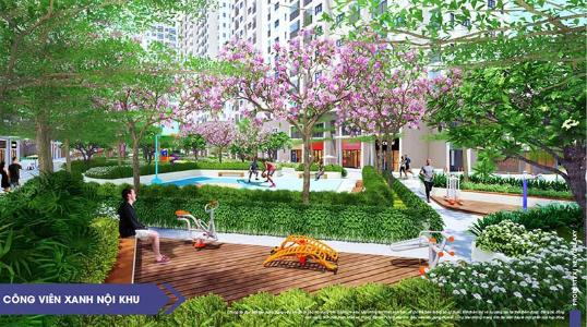 Tiện ích căn hộ New Galaxy , Dĩ An Căn hộ New Galaxy tầng 18 cửa hướng Tây Bắc, nội thất cơ bản hiện đại.