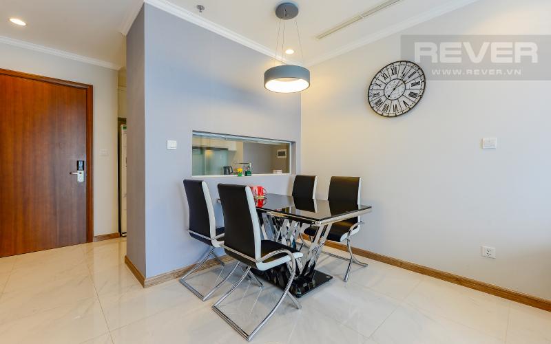 bàn ăn Căn hộ Vinhomes Central Park tầng cao Central 2 view sông