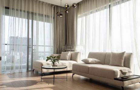 Phòng khách căn hộ Đảo Kim Cương, Quận 2 Căn hộ Đảo Kim Cương đầy đủ tiện nghi, view thành phố tuyệt đẹp.