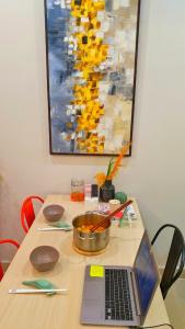 Phòng bếp căn hộ Richstar, Tân Phú Căn hộ Richstar ban công hướng Đông bàn giao nội thất đầy đủ.