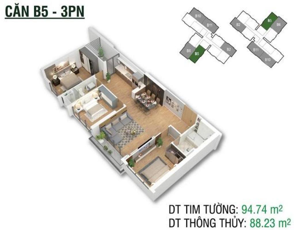 Căn hộ Block C tầng 19 hướng Đông dự án Eco Green Sài Gòn