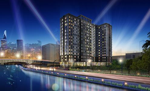 Felisa Riverside, quận 8 Căn hộ Felisa Riverside view khu dân cư, nội thất cơ bản.