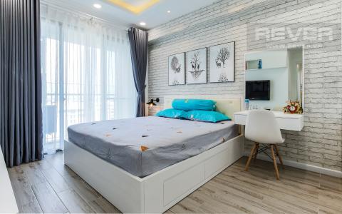 Phòng Ngủ 1 Căn hộ Happy Residence 2 phòng ngủ tầng trung tháp B nội thất đầy đủ