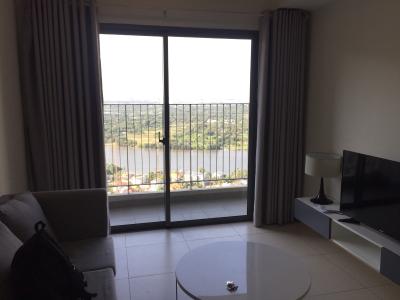 phòng khách căn hộ Masteri Thảo Điền Căn hộ Masteri Thảo Điền 2 phòng ngủ, view sông và thành phố.