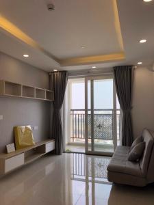 Phòng khách căn hộ SAIGON MIA Cho thuê căn hộ Saigon Mia 2PN, diện tích 78m2, đầy đủ nội thất, ban công hướng Đông