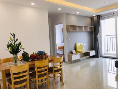 Phòng ăn căn hộ SAIGON MIA Cho thuê căn hộ Saigon Mia 2PN, diện tích 78m2, đầy đủ nội thất, ban công hướng Đông