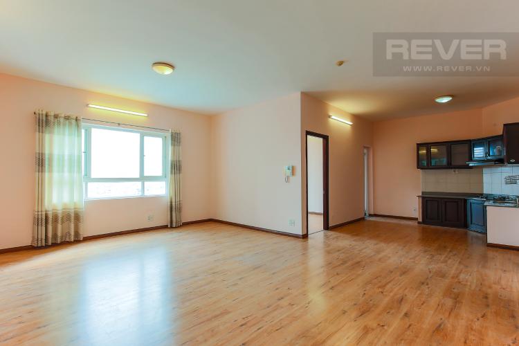 Phòng Khách Căn hộ Copac Square Quận 4 tầng thấp 2 phòng ngủ nội thất cơ bản